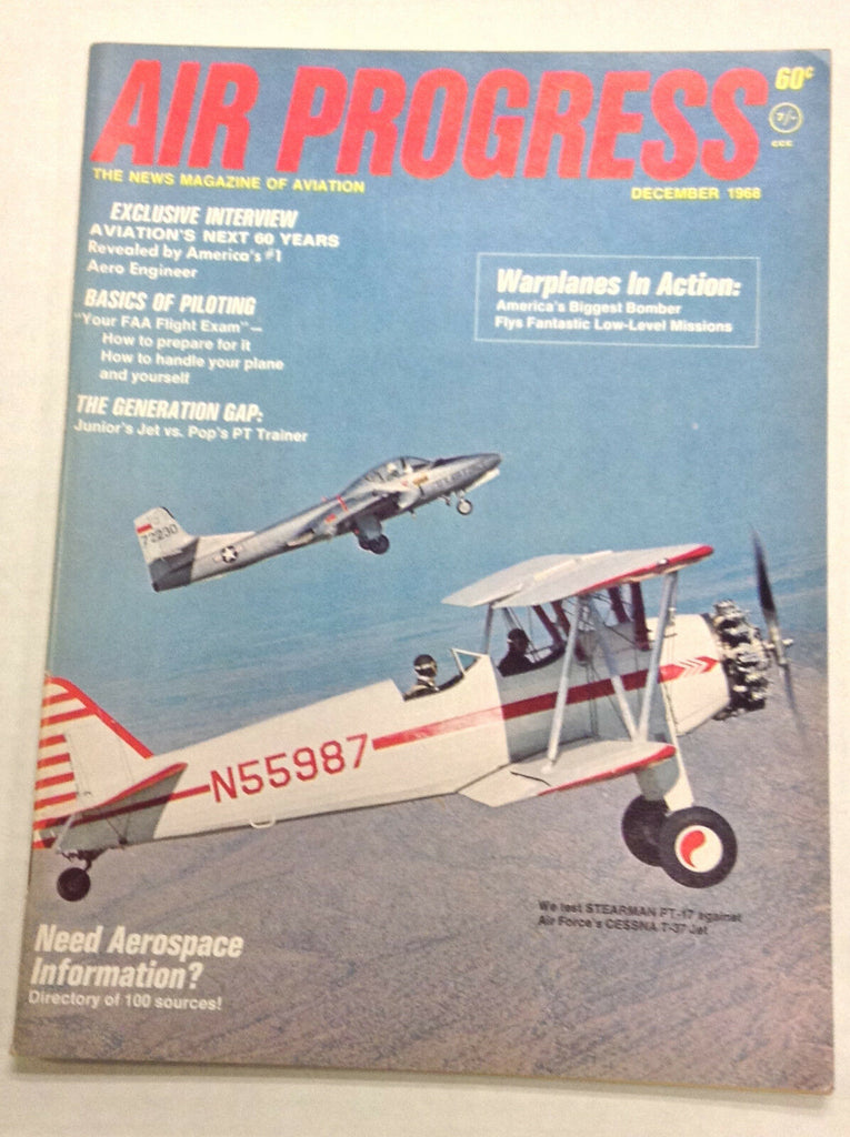 Air Progress Aviation Magazine Stearman PT-17 December 1968 122016R