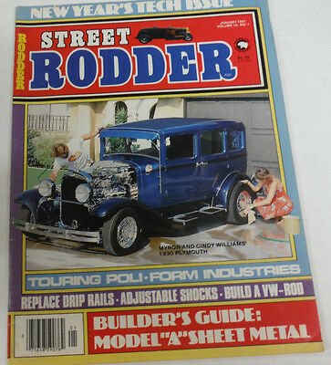Street Rodder Magazine Myron & Cindy Williams' January 1981 080714R