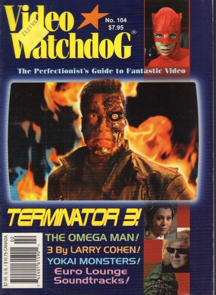 Video Watchdog no.104 Terminator 3 Omega Man Larry Cohen 021318DBE
