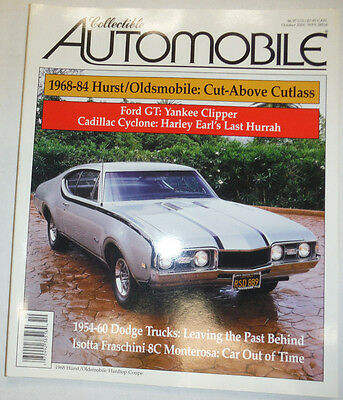 Collectible Automobile Magazine 1968-84 Hurst/Oldsmobile October 2000 030615R