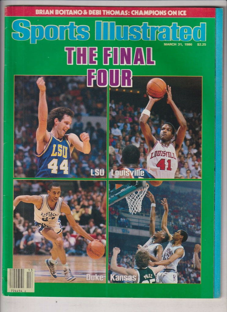 Sports Illustrated The Final Four College Basketball March 31 1986 021420nonr