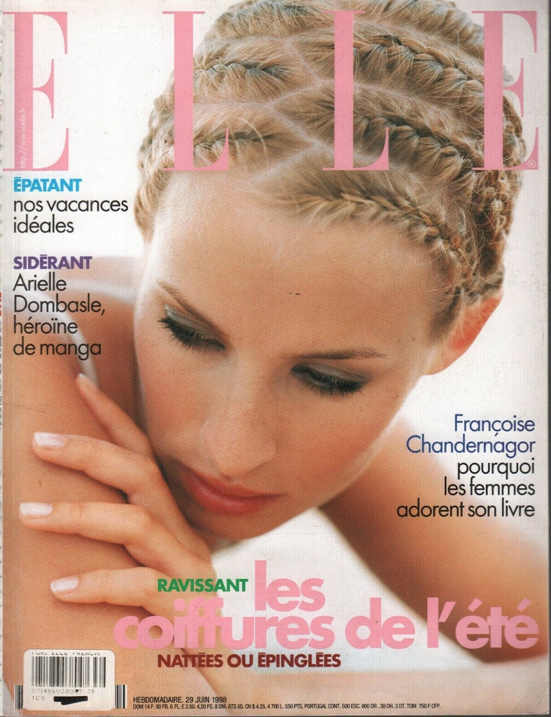 Elle French Magazine 29 Juin 1998 Arielle Dombasle Fashion 091719AME2