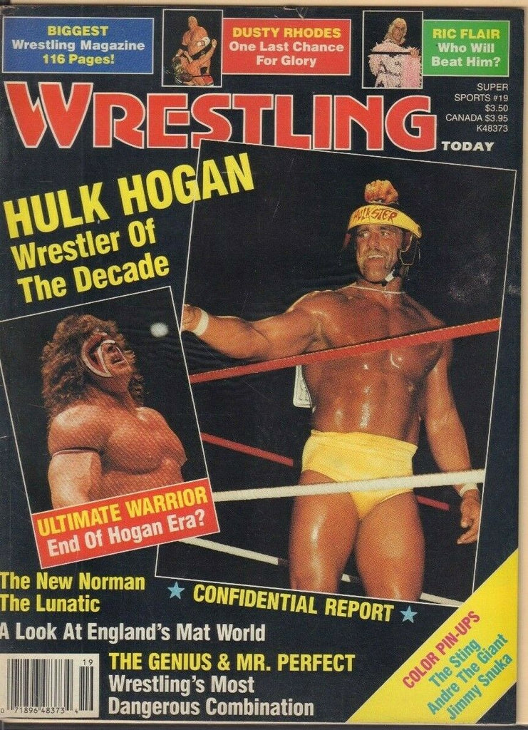 Wrestling Today Super Sports #19 Hulk Hogan Mr. Perfect Sting Rhodes 030219DBE