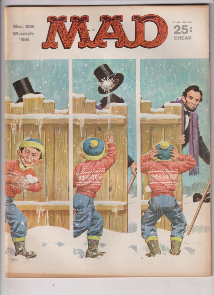 Mad Magazine Abraham Lincoln Neighbor March 1964 No.85 121919nonr