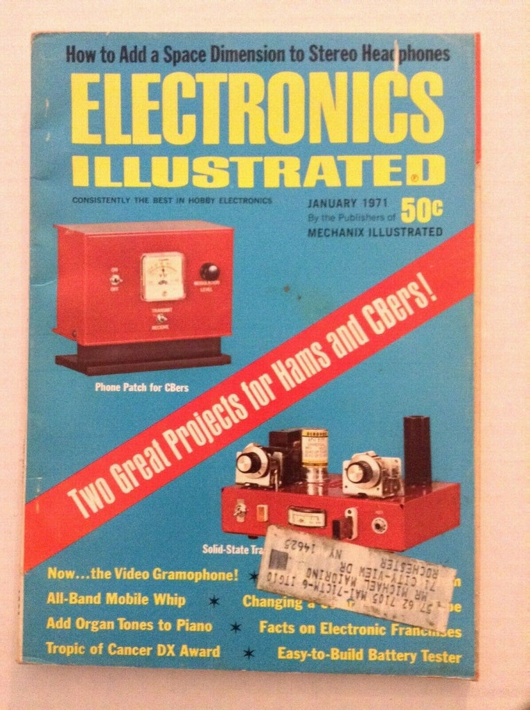 Electronics Illustrated 2 Projects For Hams & CBers January 1971 092019nonrh