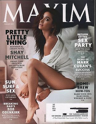 Maxim February 2015 Shay Mitchell, Bob Odenkirk VG 021216DBE