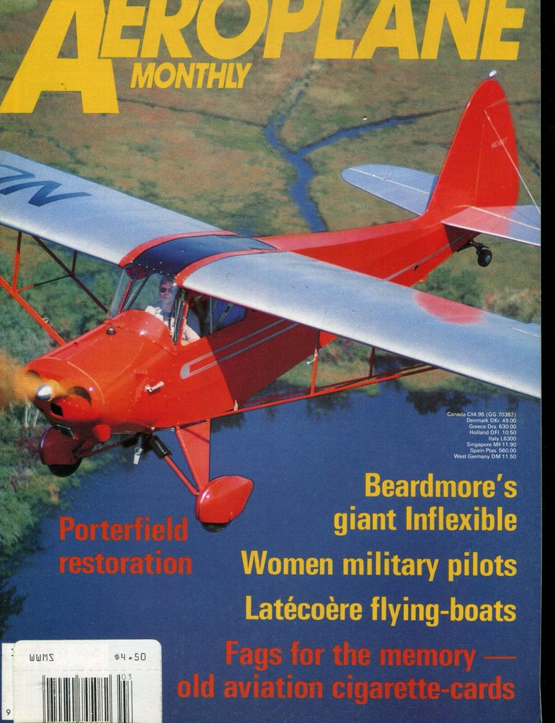 Aeroplane Monthly Magazine March 1990 Porterfield EX No ML 021317jhe