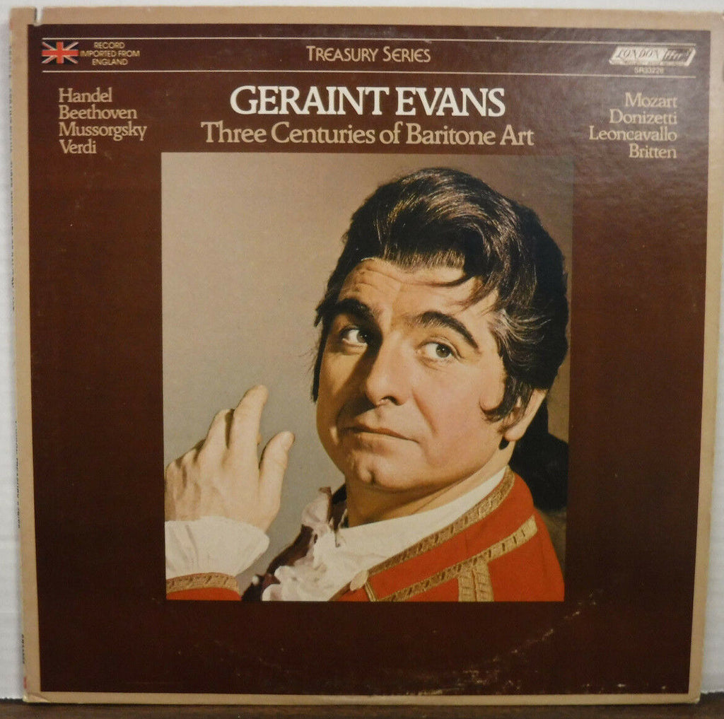 Geraint Evans Three Centuries Of Baritone Art SR 33226 092717mne