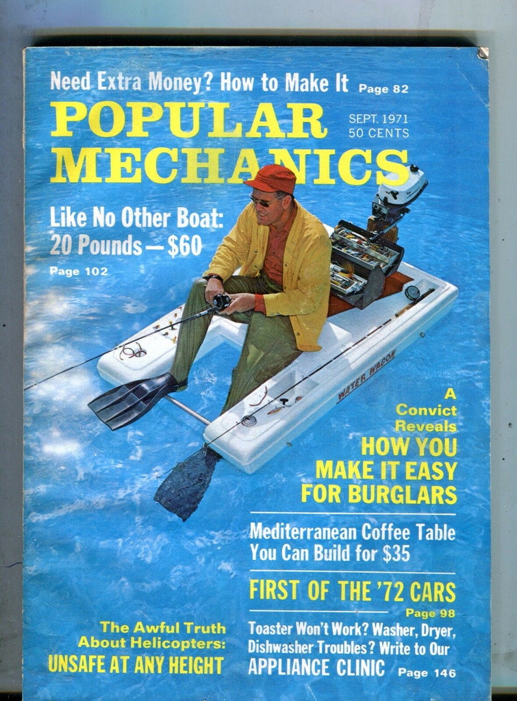 Popular Mechanics Magazine September 1971 20 Pound Boat 062717nonjhe