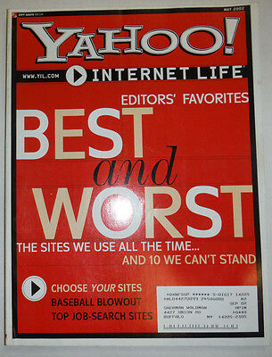 Yahoo! Magazine Best And Worst Internet Life May 2002 032015R