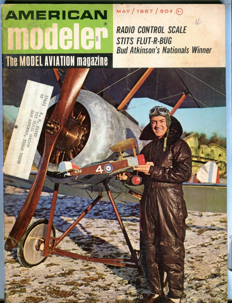 American Modeler Magazine May 1967 Stits Flut-R-Bug VG w/ML 040617nonjhe