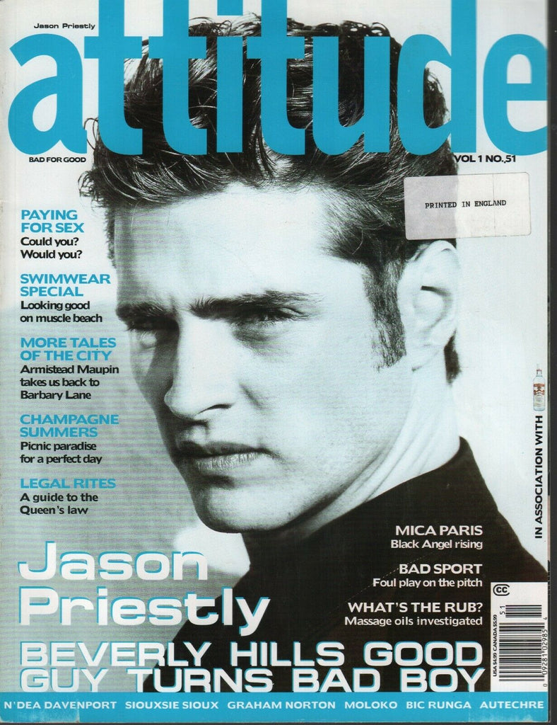 Attitude UK Gay Interest Vol 1 #51 Jason Priestly Mica Paris 031120AME2