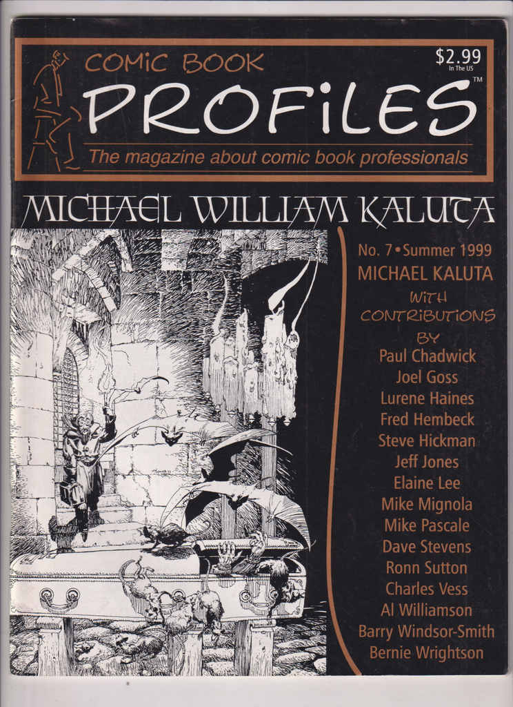Comic Book Profiles Mag Michael William Kalura Summer 1999 012720nonr