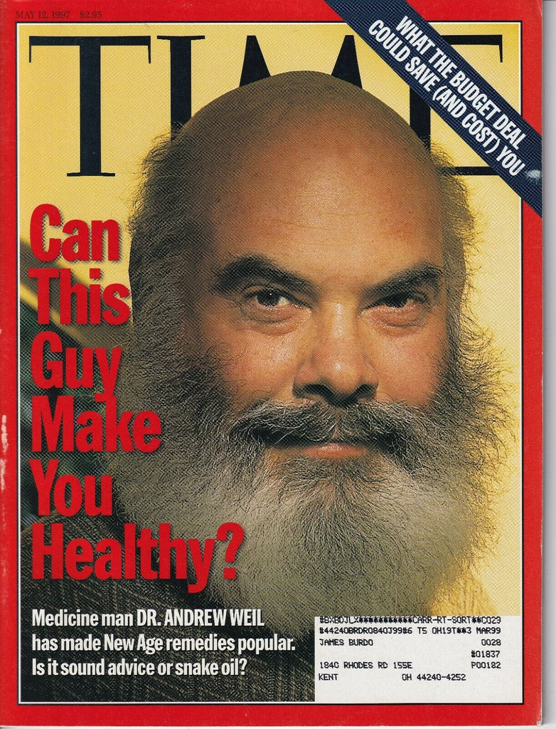 Time Magazine Medicine's Dr. Andrew Weil May 12, 1997 031919nonr