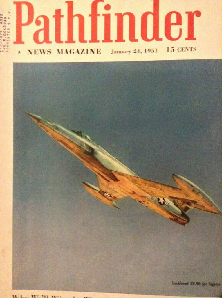 Pathfinder Magazine Lockheed XF-90 Jet Fighter January 24, 1951 020119nonrh