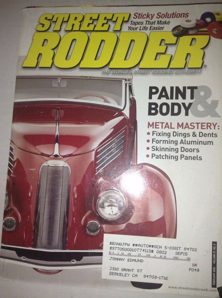 Street Rodder Magazine Paint & Body Metal Mastery February 2008 042217nonrh
