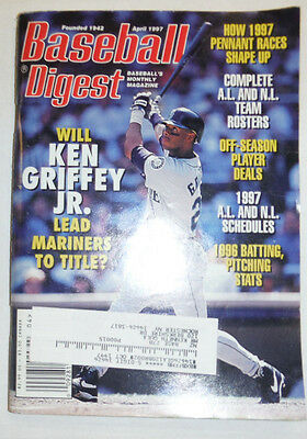 Baseball Digest Magazine Ken Griffey Jr. Mariners April 1997 020315R