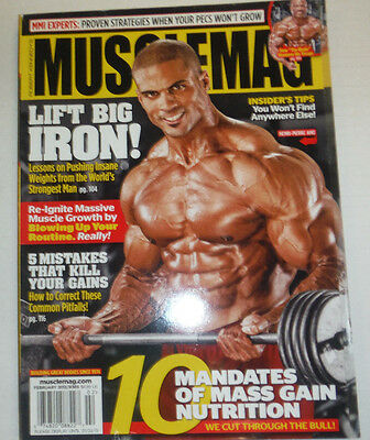 Musclemag Magazine 10 Mandates Of Mass Gain February 2013 121014R