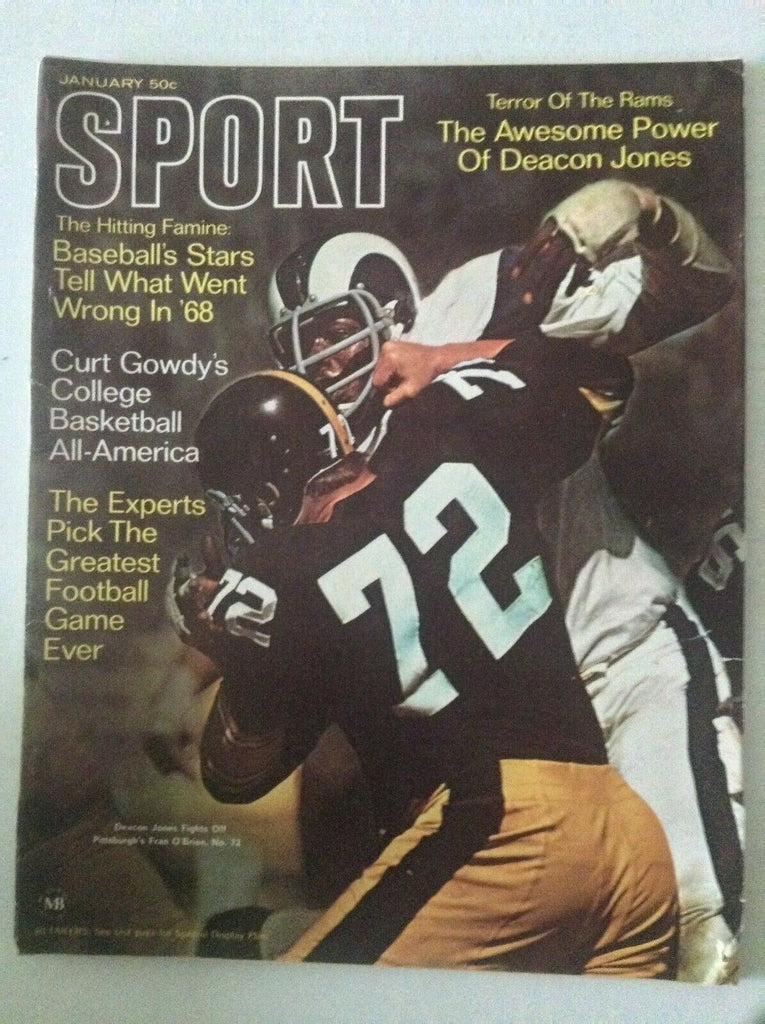 Sport Magazine Deacon Jones Fran O' Brien January 1969 NO ML 051019nonrh