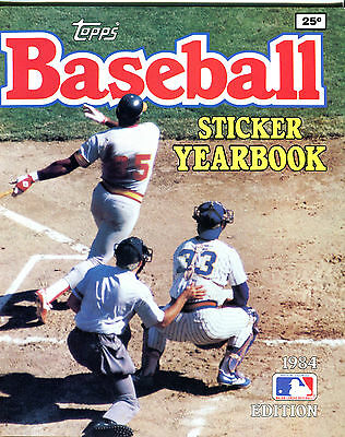 Baseball Sticker Yearbook 1984 Edition EX 012616jhe