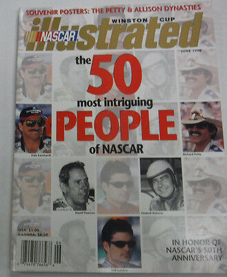 Nascar Illustrated Magazine Dale Earnhardt Intriguing People June 1998 081315R