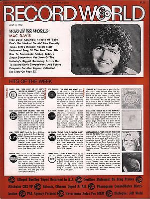 Record World July 7 1973 Mac Davis EX 120415DBE