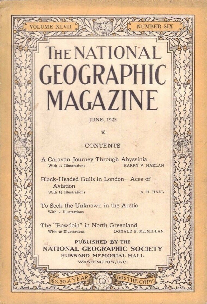 National Geographic June 1925 To Seek The Unknown in The Arctic 020717DBE