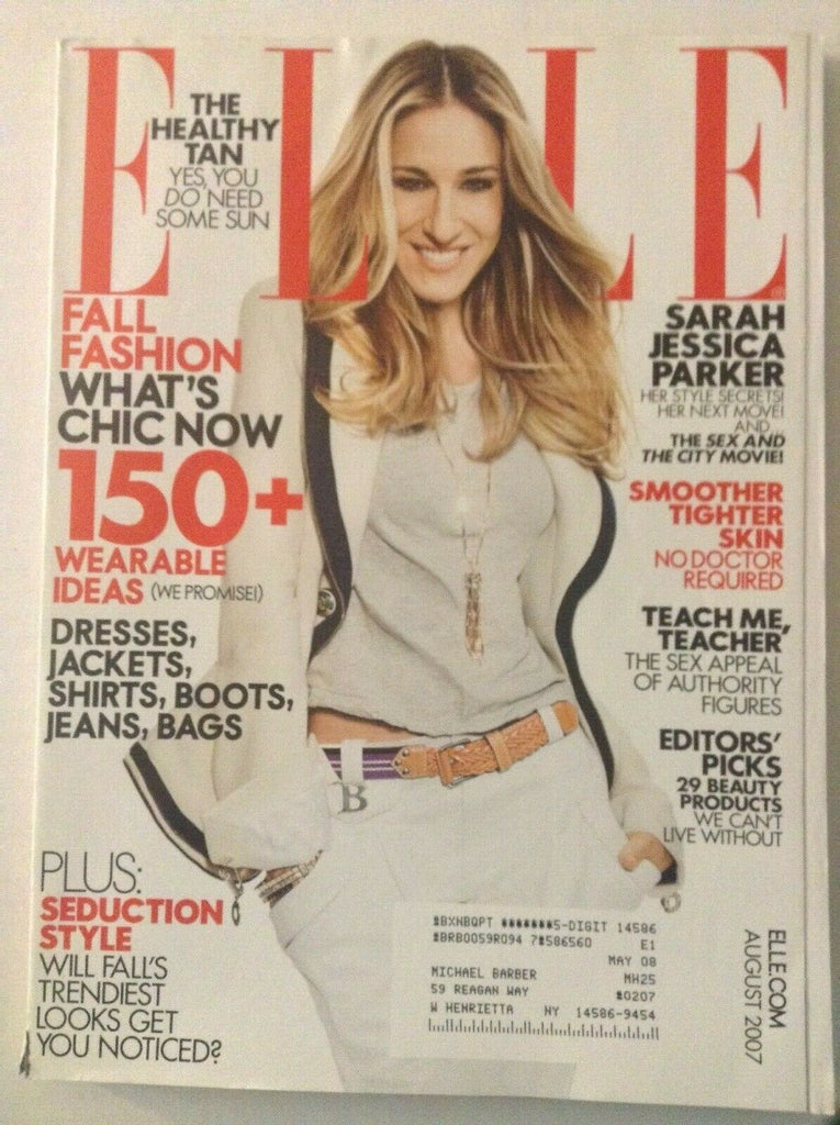 Elle Magazine Sarah Jessica Parker Fall Fashion August 2007 041119nonrh