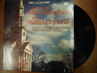 33 RPM Vinyl Copland Ives Symphony No3 ProArte Records PAD149 Stereo 041015SM
