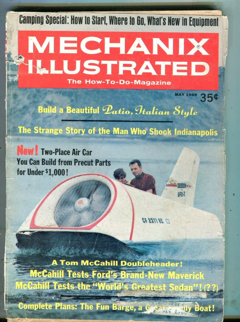 Mechanix Illustrated Magazine May 1969 Two-Place Air Car 062217nonjhe