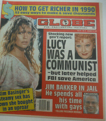 Globe Magazine Lucille Ball Was A Communist December 1989 070615R2