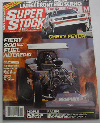 Super Stock Magazine Fuel Altereds '65 Chevelle November 1985 NO ML 072315R