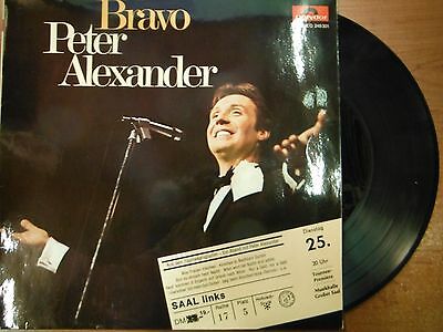 33 RPM Vinyl Peter Alexander Bravo Polydor Records 249301 Stereo 022715SM
