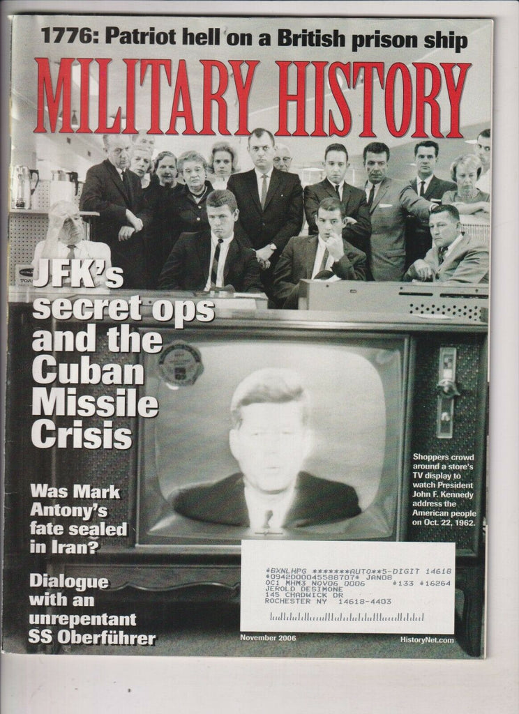 Military History Mag John F. Kennedy's Secret Ops November 2006 032720nonrh