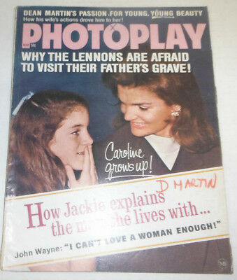 Photoplay Magazine Dean Martin & Jackie Kennedy March 1970 NO ML 072314R