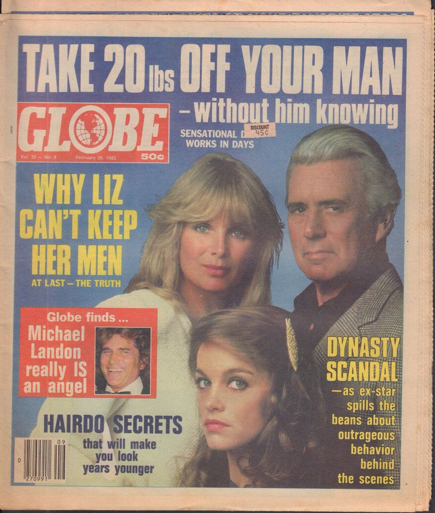 Globe February 26 1985 Michael Landon, Liz Taylor 092117DBE