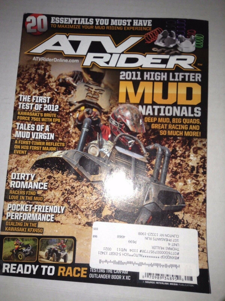 ATV Rider Magazine 2011 High Lifter Mud Nationals July/August 2011 040117NONRH
