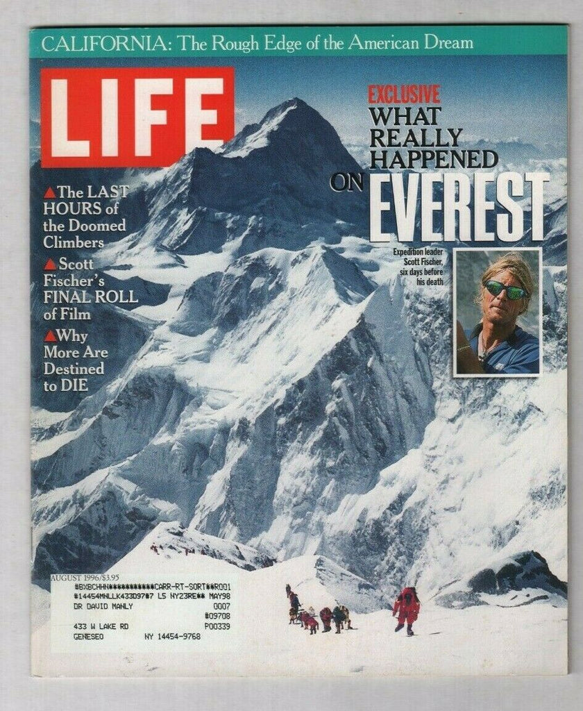 Life Magazine Scott Fischer What Happened On Mt. Everest August 1996 012720nonr