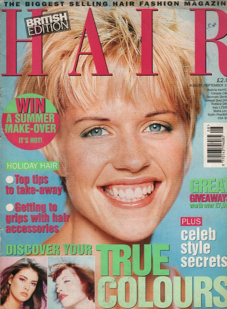 HAIR British Edition Aug/Sept 1998 Hair Fashion Magazine 072419AME3