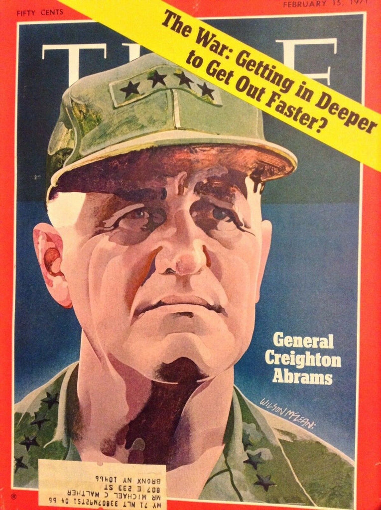 Time Magazine General Creighton Abrams February 15, 1971 111817nonrh