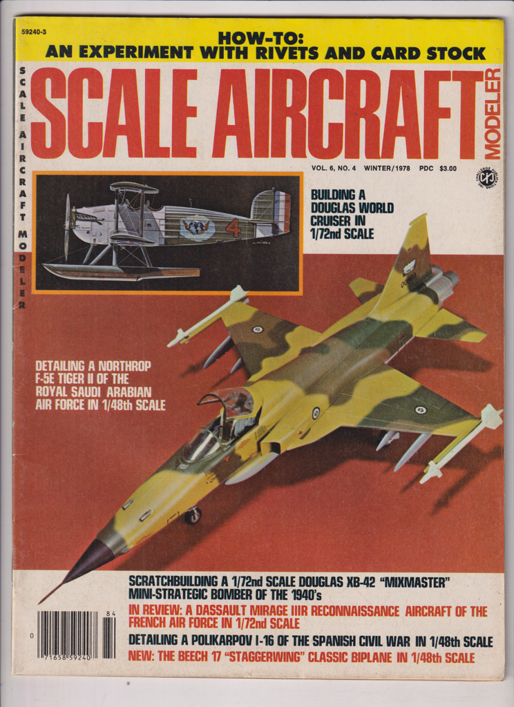 Scale Aircraft Modeler Northrop F-5E Tiger II Winter 1978 122019nonr