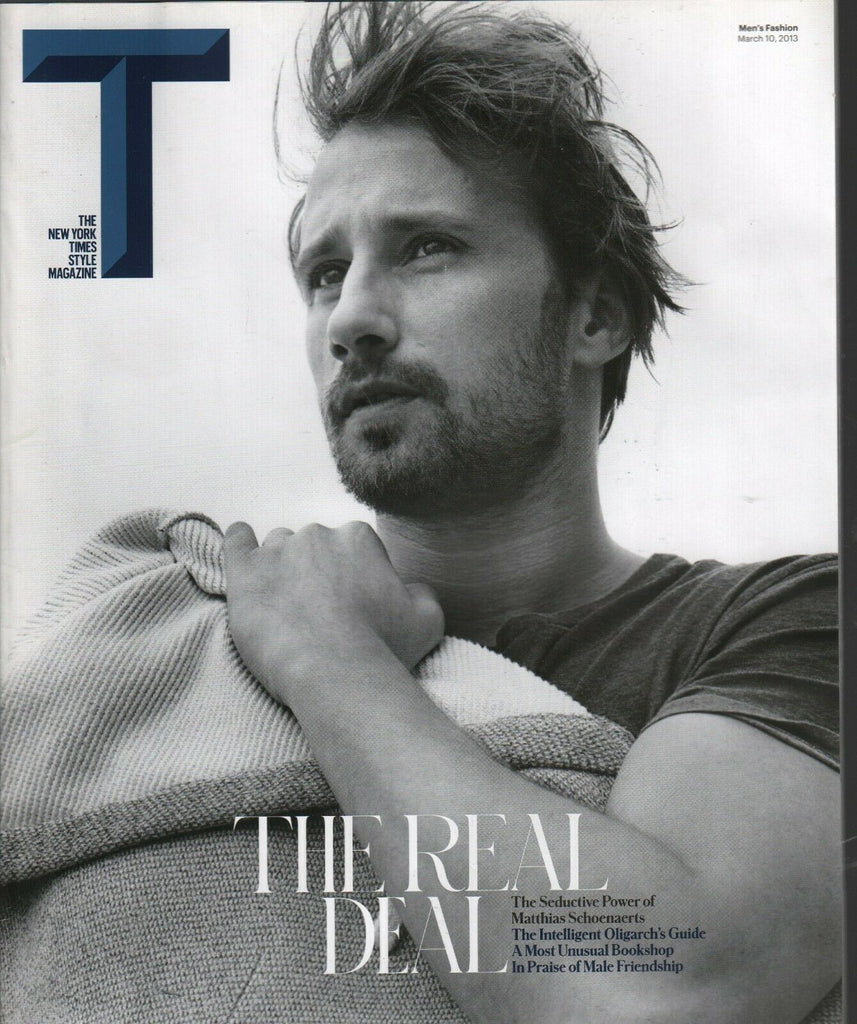 T New York Times Style March 10 2013 Matthias Schoenaerts 031620AME