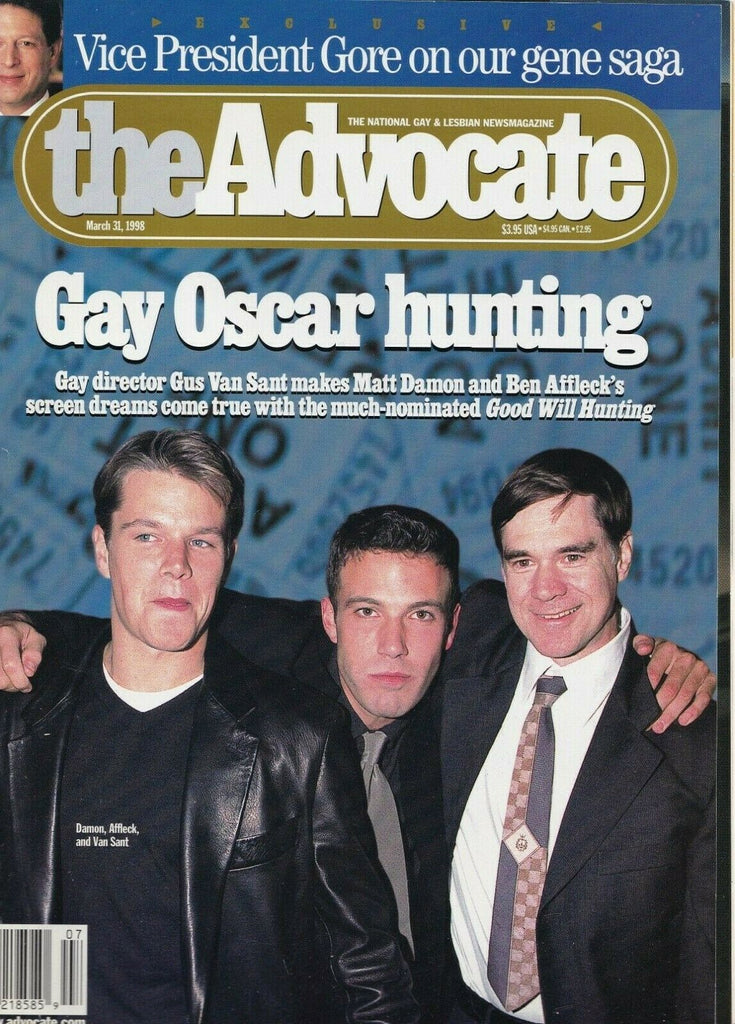 The Advocate March 31 1998 Gus Van Sant Matt Damon Al Gore Ben Afleck 060719DBE