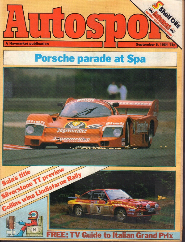 Autosport Magazine September 6 1984 Porsche Italian Grand Prix 081617nonjhe