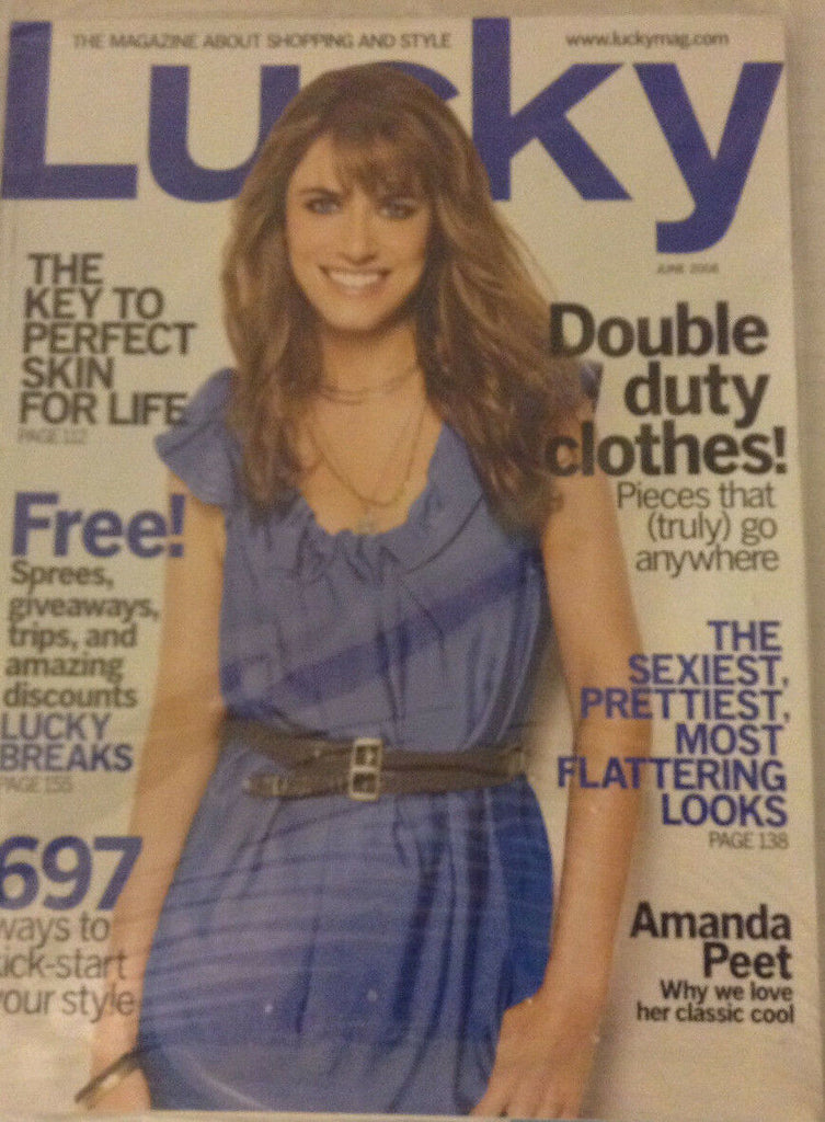 Lucky Magazine Amanda Peet June 2008 SEALED 080917nonrh