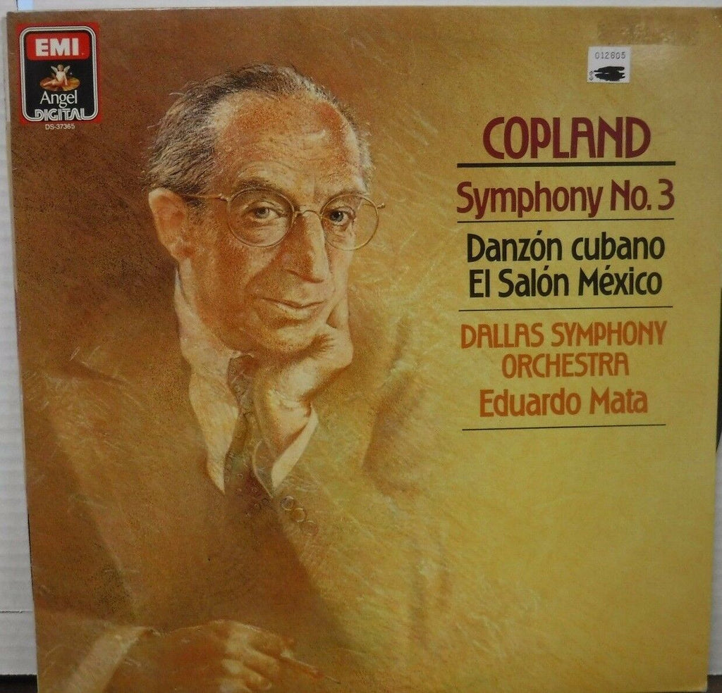 Copland Symphon No 3 Danzon Cubano Eduardo Mata 33RPM DS37365 012817LLE