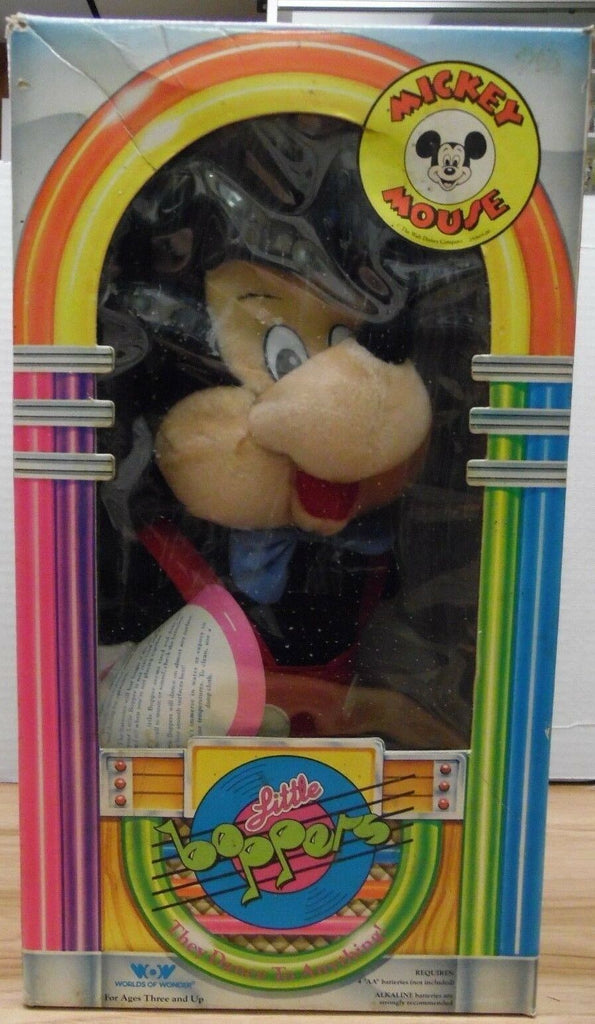 Mickey Mouse 1987 Little Boppers w/ Original Box