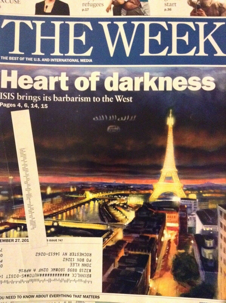 The Week Magazine Heart Of Darkness November 27, 2015 120418nonrh
