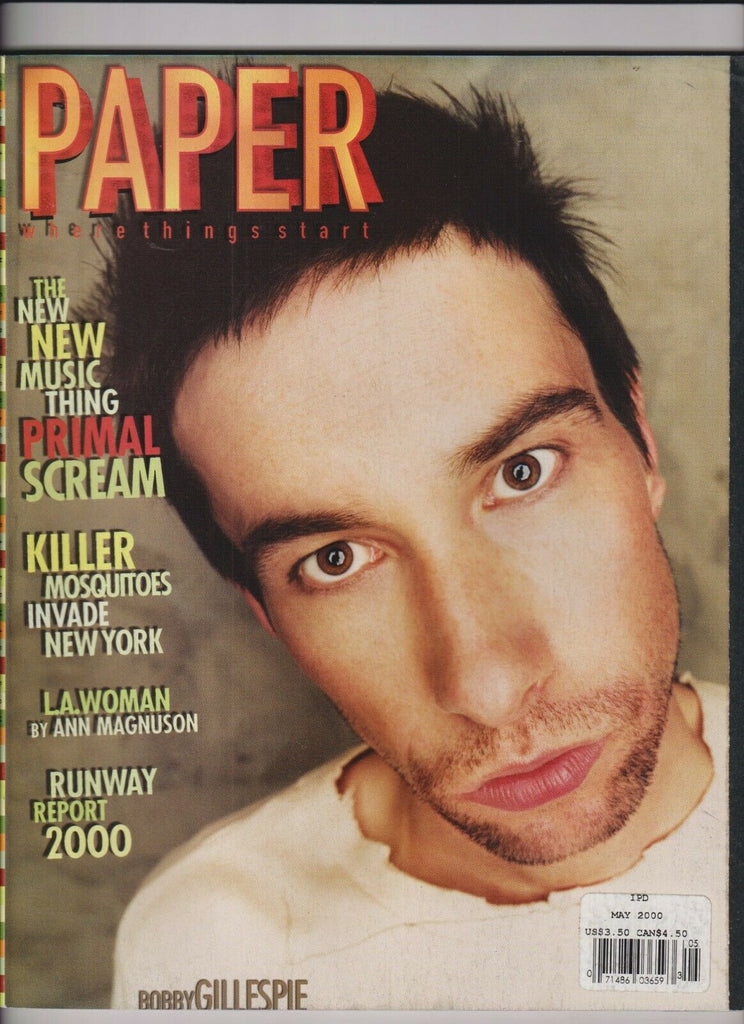 Paper Mag Bobby Gillespie May 2000 102519nonr
