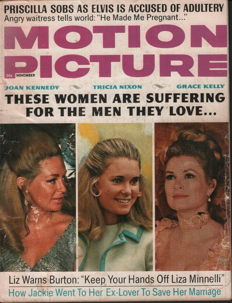 Motion Picture November 1970 Joan Jackie Kennedy Priscilla Elvis 062519AME